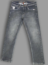 Classic Faded Grey Slim Fit Denim Jeans for Men's